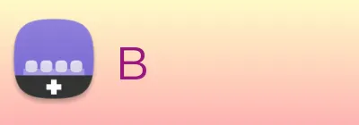 B logo